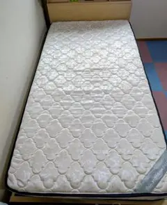 【引取専用】シングル スプリングマットレス 花柄