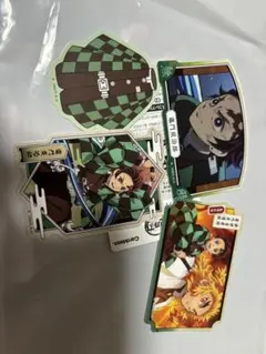 鬼滅の刃 ダイカットステッカー3 4枚セット 竈門炭治郎