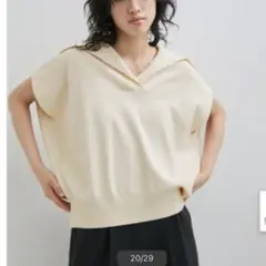 【美品】アダムエロペ　スキッパープルオーバー　シップス、ユナイテッドアローズ