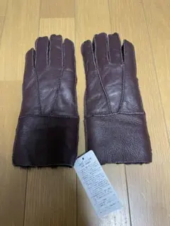 ムートン手袋 Mサイズ ブラウン　新品