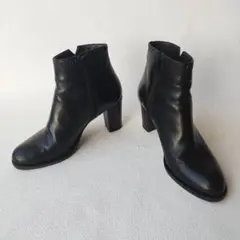 Luca Grossi 【23.0】サイドジップ レザー ウィングチップ