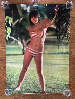 河合奈保子の人気水着ポスター　80年代　当時モノのサムネイル
