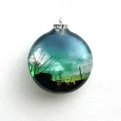 No.410【送料無料】情景レジン　キーホルダー　ネックレス