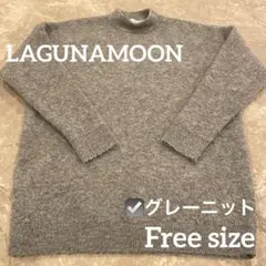 LAGUNAMOON グレー　ニット　シャギーニット風