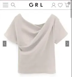 ドレープカシュクールトップス [dk1413] グレージュM