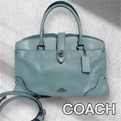 極美品　COACH コーチ ショルダーバッグ 2WAY ターンロック