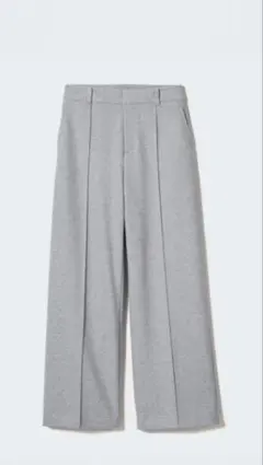 UNIQLOブラッシュドジャージーワイドパンツ　GRAY L