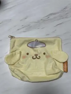 ふわふわface台形ポーチ　ポムポムプリン