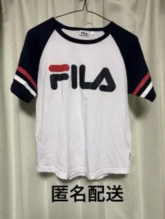 ★新品タグ付　FILA ロゴTシャツ 150 ホワイト/ネイビー★