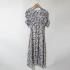 新品　Grace&Chili　花柄　ロング　ワンピース　S　韓国　■　BS42