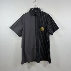 NieR CLOTHING 半袖シャツ F 黒/白 ストライプ