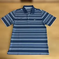 Nike ネイビー ストライプ ポロシャツ　ＸＬ