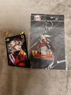 鬼滅の刃 童磨アクリルチャーム ランダムワッペン2点セット