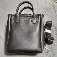REGiSTA 2WAYミニトートバッグ 本革 レザー ショルダーバッグ 黒