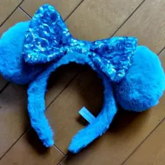 東京ディズニーリゾート 耳付きカチューシャ 水色