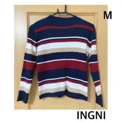 INGNI ボーダー長袖ニット