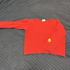 赤色 スマイルマーク トレーナー 110サイズ