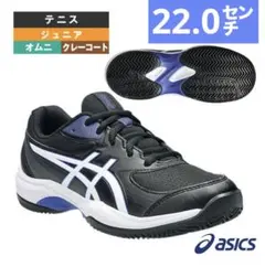 ASICS テニスシューズ GAME FF ブラック 22.0cm オムニクレー