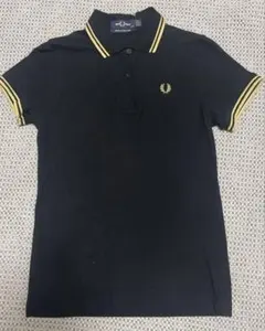 FRED PERRY ブラックポロシャツ UK 10
