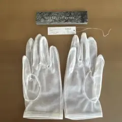 ウェディンググローブ 透明 シフォン