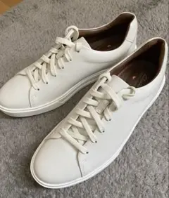 【新品】Clarks アンコスタレース (ホワイトレザー) メンズ 26cm