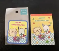 スーパーマーケットなスマホステッカーとメモミニ　シーサーとポチャッコ