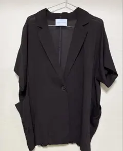 HUNCH DRESS FOR MYSELF 半袖ジャケット ダークブラウンのサムネイル