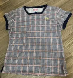YONEX チェック柄 Tシャツ JP L