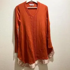 【リミテッドエディション】トップス　チュニック　光沢　レーヨン　伸縮性　38のサムネイル
