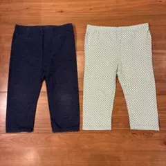 baby Gap スパッツ　レギンス　90cm 2点　無地・水玉模様