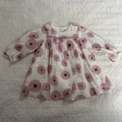 ボンポワン 花柄 ワンピース 18m
