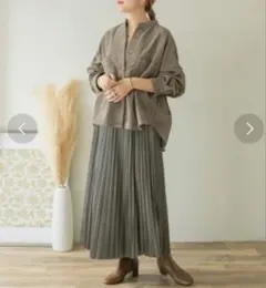 ITEMS URBANRESEARCHベロアプリーツスカート