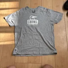 CHUMS チャムス ロゴ Tシャツ グレー M