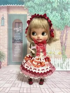 ブライス用アウトフィット ギンガムチェック ブライス用 赤ギンガムチェック ドレス アウトフィット - メルカリ
