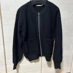 LUCA ブラック ジップアップカーディガンのサムネイル