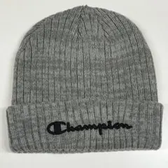 Chanpion 立体刺ロゴ ワンポイント リブニット帽 チャンピオン