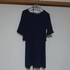 授乳口付き ワンピース  ミルクティー ネイビー  お宮参り