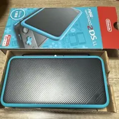 美品　Newニンテンドー2DS LL　ブラック×ターコイズ　おまけ付き