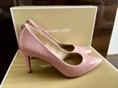 MICHAEL KORS 新品　パンプス ピンク クロコ型押し　23.5cmのサムネイル