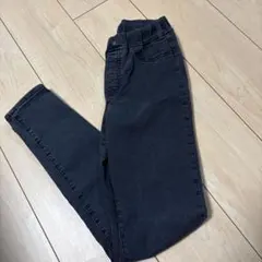 GU ブラックデニム　スキニー　150