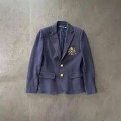 希少 ラルフローレン ブリオン刺繍 乗馬 クラシック ジャケット ネイビー 金釦