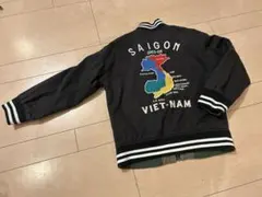 リバーシブル ジャケット 刺繍 ベトジャン スカジャン 130