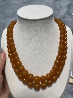 綺麗 久慈琥珀 ネックレス アクセサリー 透明感 - メルカリ