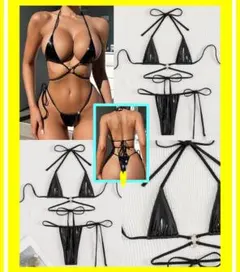 ★超素敵★エナメル光沢★ビキニ水着★ハイレグ★Tバック★無駄のない★K101W