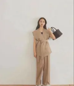RANDEBOO Mood vest ベージュのサムネイル