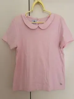 PETIT BATEAU 丸襟 半袖Tシャツ ピンク 140cmのサムネイル