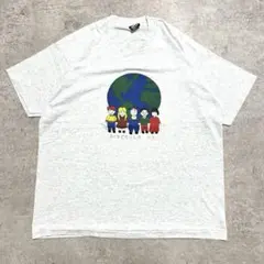90s USA製 地球Tシャツ XL チルドレンファースト系 シングル 自然のサムネイル