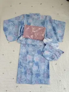 未使用　キッズ　浴衣4点セット　セパレート　120サイズ