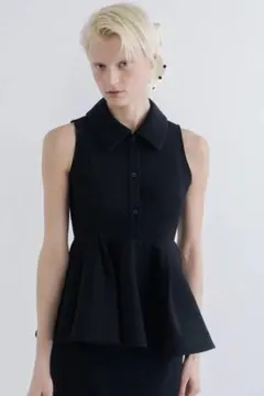 THE TOE Negen Drape Top チャコール 新品タグ付き - メルカリ