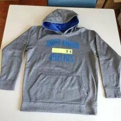 アンダーアーマー/ジュニアパーカー/YXL160cmフーディ―/グレー青裏起毛